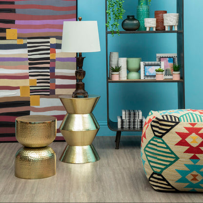 Cefena Multicolour Pouffe