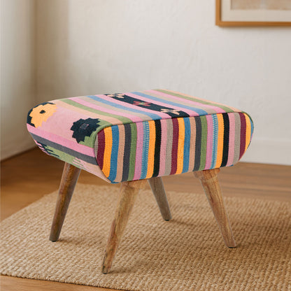 Cefena Multicolour Footstool