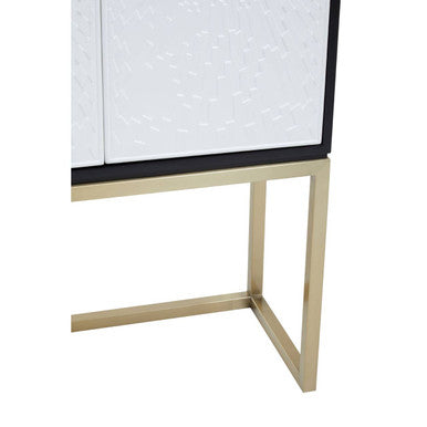 Dumas Black and White Two Door Cabinet