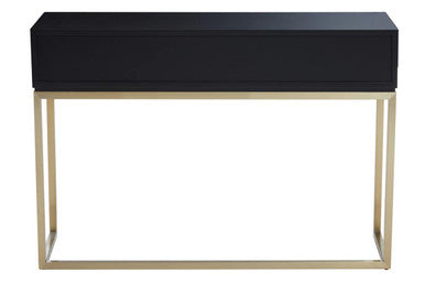 Dumas Black and White Console Table with Drawers