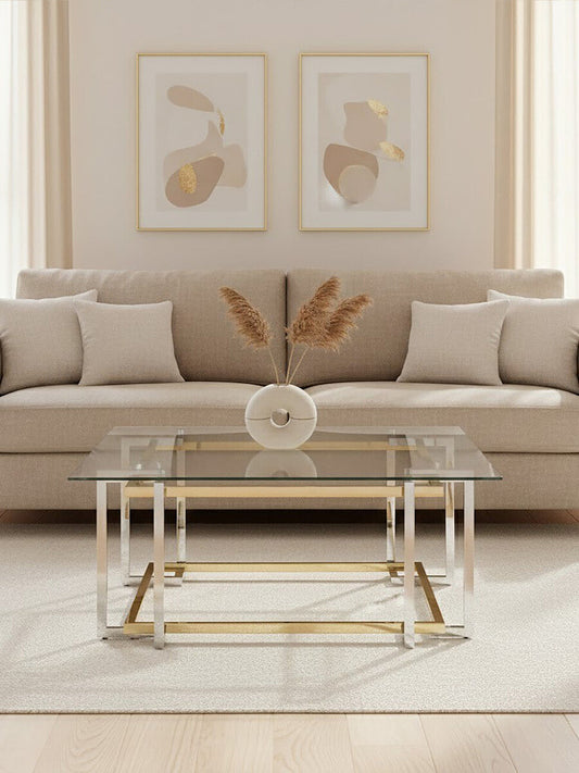 Elino Silver and Gold Coffee Table