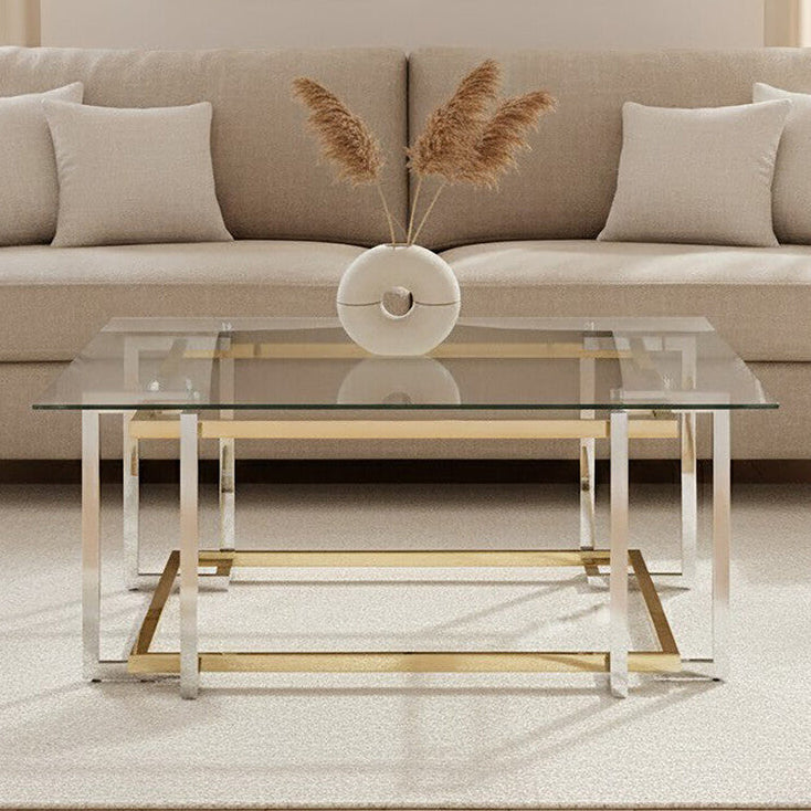 Elino Silver and Gold Coffee Table
