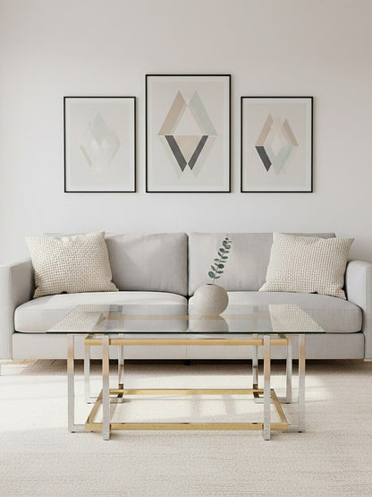 Elino Silver and Gold Coffee Table