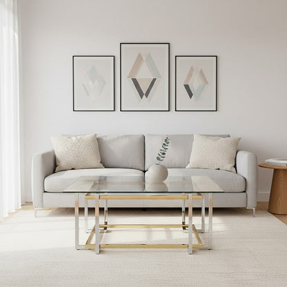 Elino Silver and Gold Coffee Table