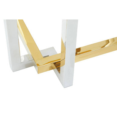 Elino Silver and Gold  Side Table