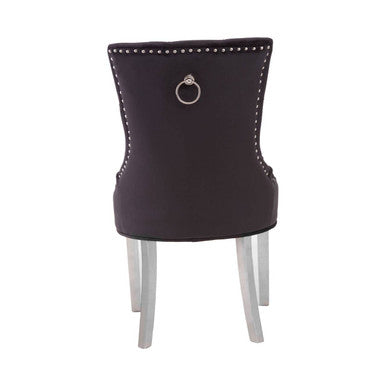 Richmond Black Velvet Dining Chair