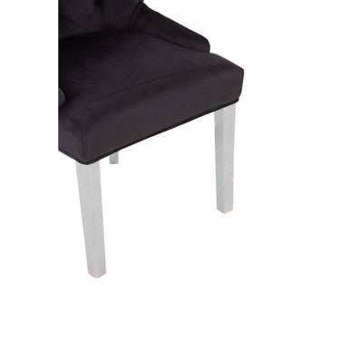 Richmond Black Velvet Dining Chair