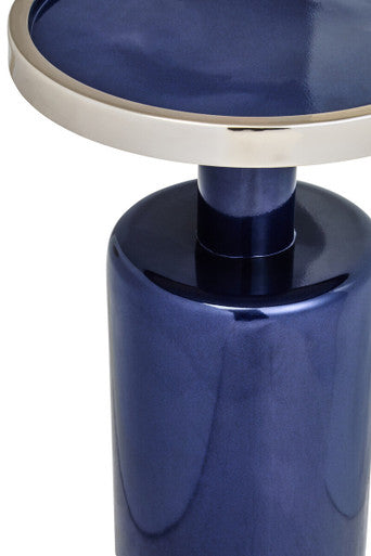 Elva Navy And Gold Side Table