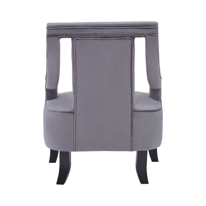 Faye Grey Velvet Chair