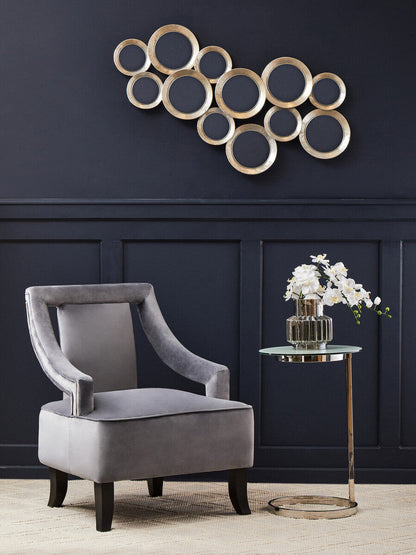 Faye Grey Velvet Chair