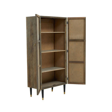 Malay Recycled Elm Wood Tall Cabinet