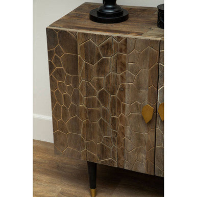 Malay Recycled Elm Wood Tall Cabinet