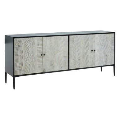 Luxor 4 Door Recycled Pine Wood Sideboard