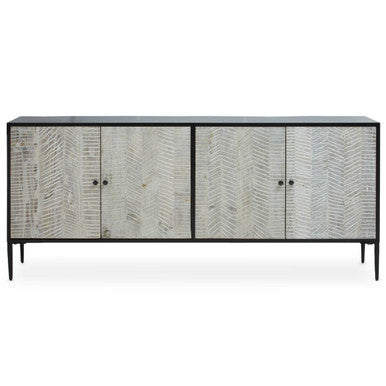 Luxor 4 Door Recycled Pine Wood Sideboard