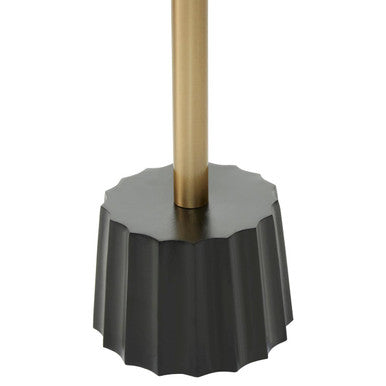 Corra Gold Side Table With Black Base