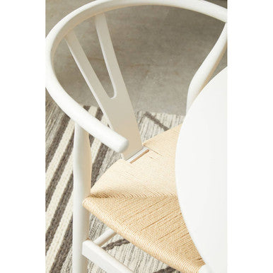 Lyon Wishbone Antique White Chair