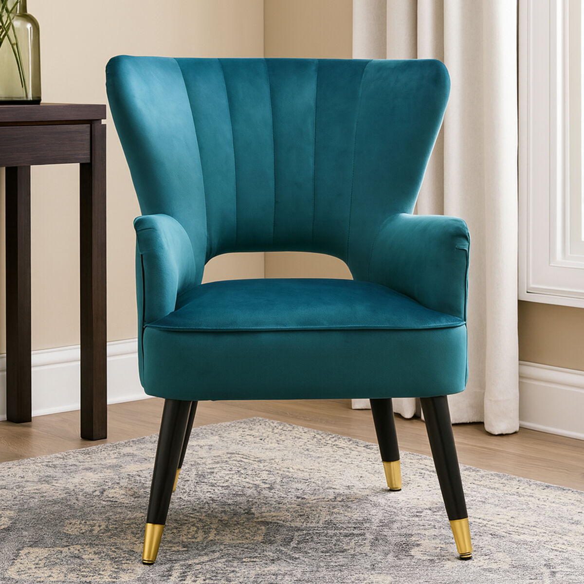 Sloan Green Velvet Armchair