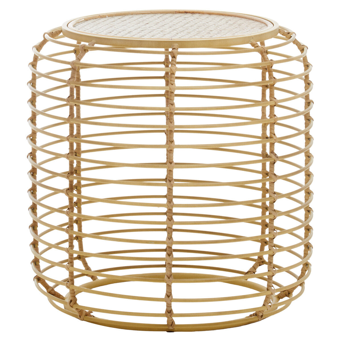 Trento Round Rattan Side Table