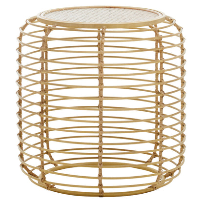 Trento Round Rattan Side Table