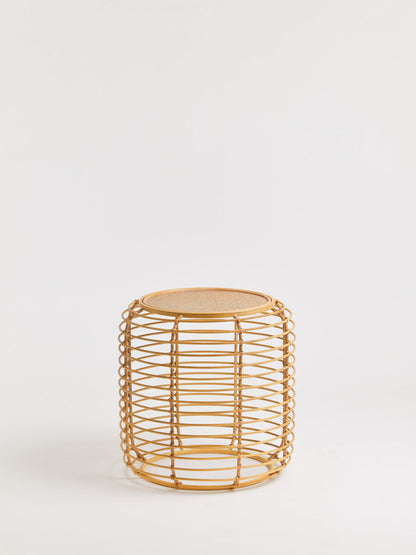 Trento Round Rattan Side Table