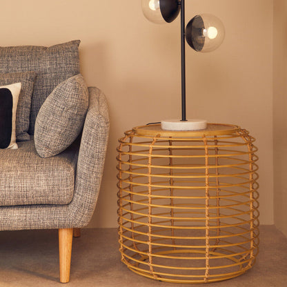 Trento Round Rattan Side Table