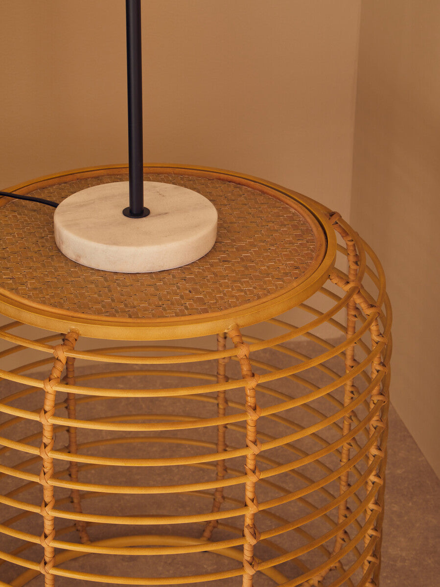 Trento Round Rattan Side Table