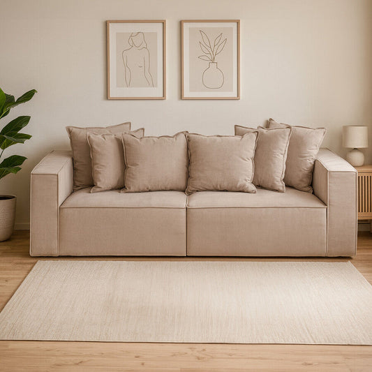 Marseille 3 Seat Grey Sofa