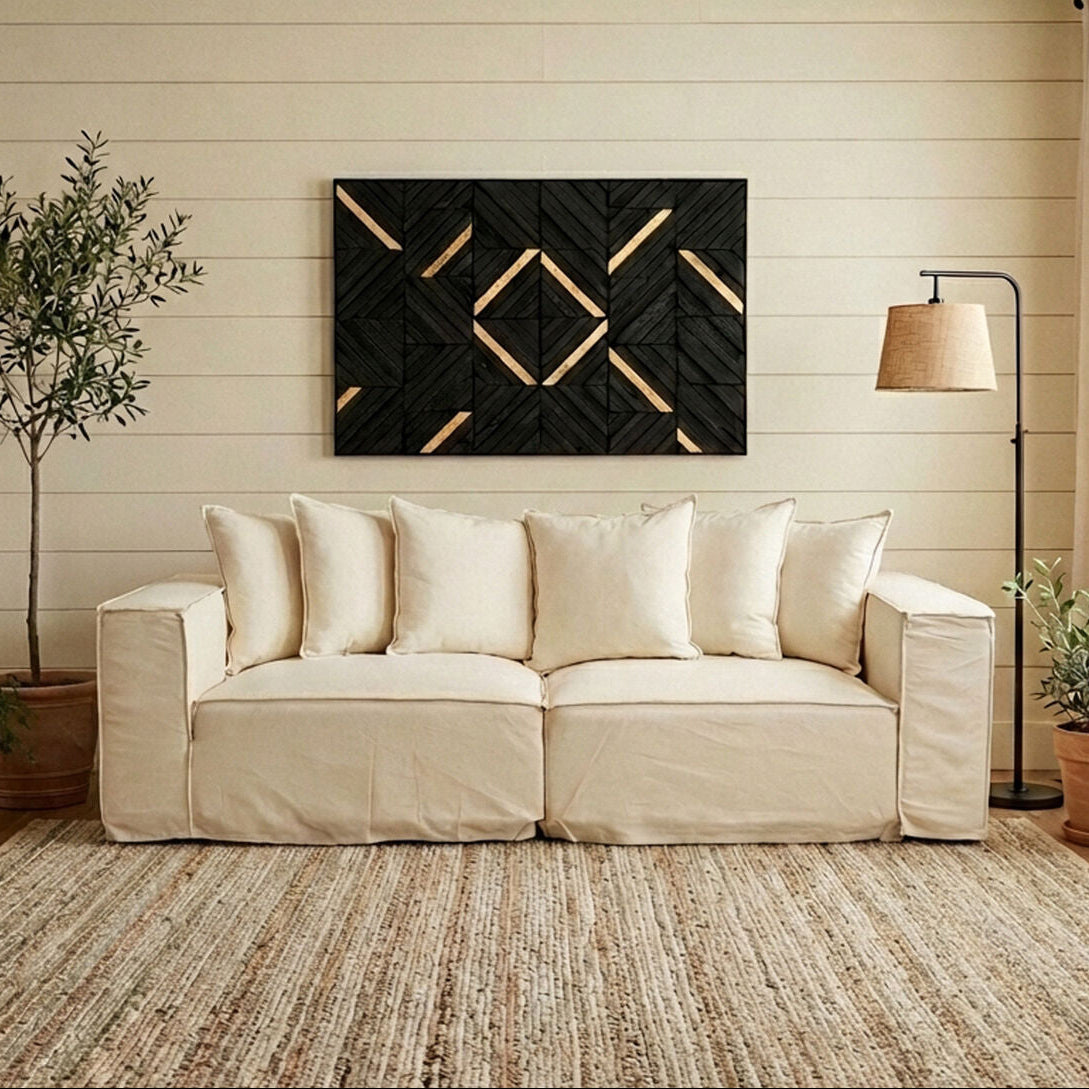 3 Seater Cream Sofa | Marseille