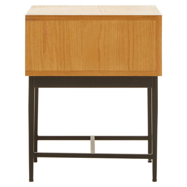Jakara Natural Finish Side Table with 1 Drawer