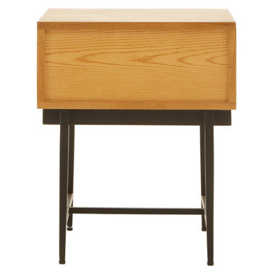 Jakara Natural Finish Side Table with 1 Drawer