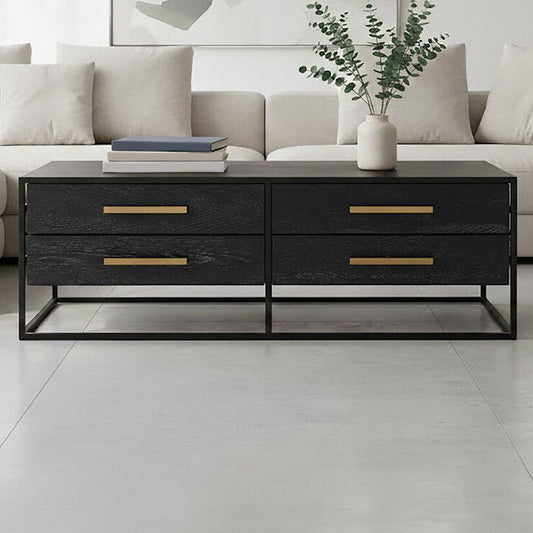 Judd Black Finish 4 Drawer Coffee Table