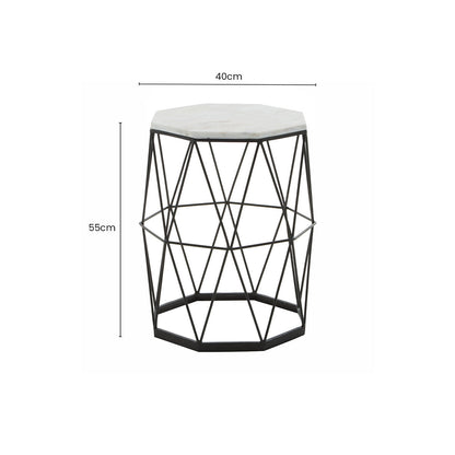 Shalimar Side Table With Octagonal Top