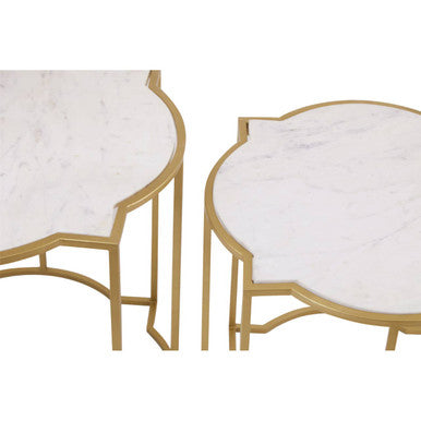 Rabia Set Of 2 Tables With Marble Top