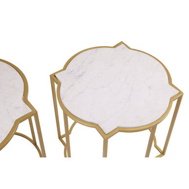 Rabia Set Of 2 Tables With Marble Top