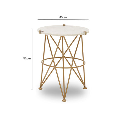Rabia Angular Accent Table