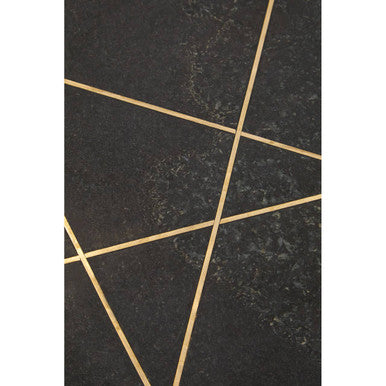 Rabia Coffee Table With Black Marble Top