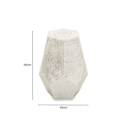 Rabia Drum Style Geometric Table