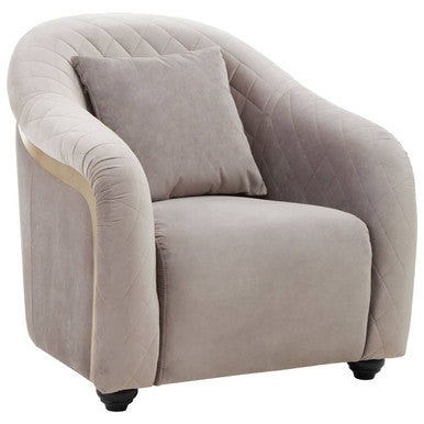 Fifi Grey Velvet Chair