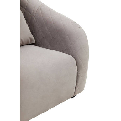 Fifi Grey Velvet Chair