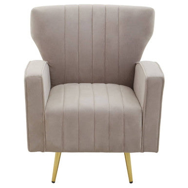 Hayley Mink Velvet Armchair