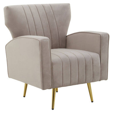 Hayley Mink Velvet Armchair