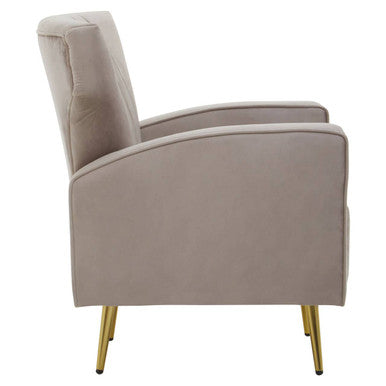 Hayley Mink Velvet Armchair