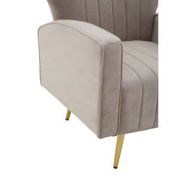 Hayley Mink Velvet Armchair