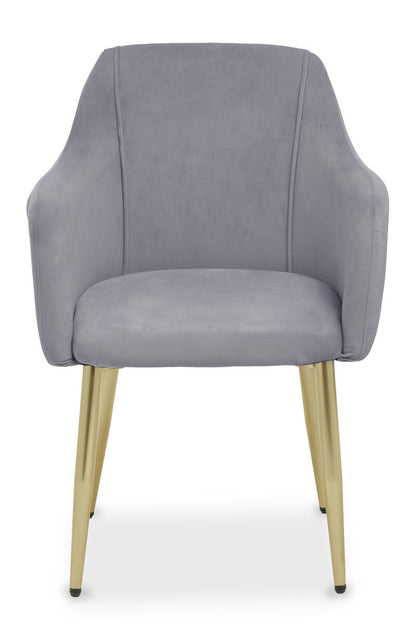 Darcy Grey Velvet Dining Chair