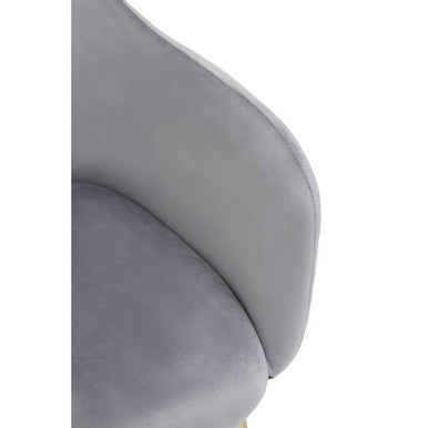 Darcy Grey Velvet Dining Chair