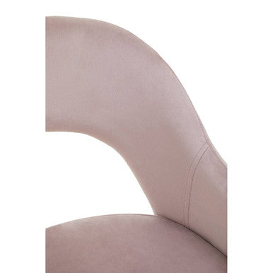 Dani Dusky Pink Velvet Dining Chair