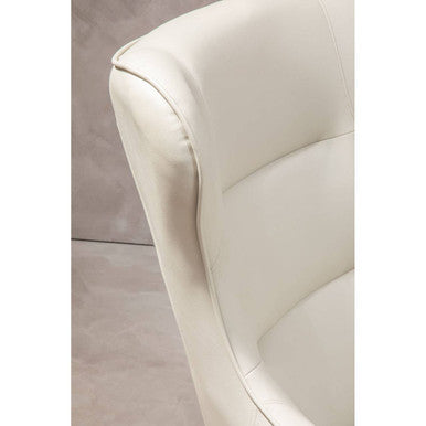 Kaiko Stone Faux Leather Armchair And Footstool
