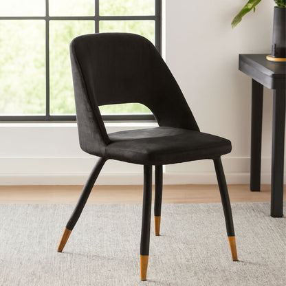 Black Velvet Dining Chair | Warren