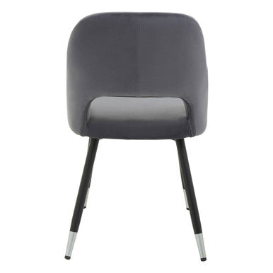 Warren Grey Velvet Dining Chair