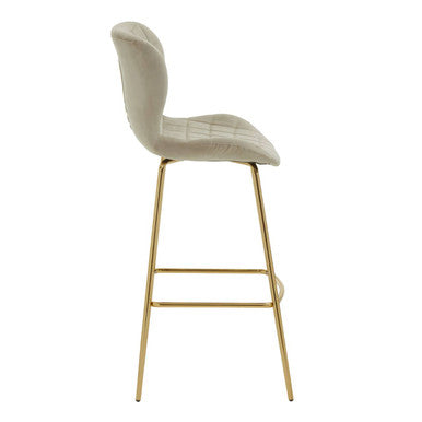 Warton Mink Velvet Bar Chair